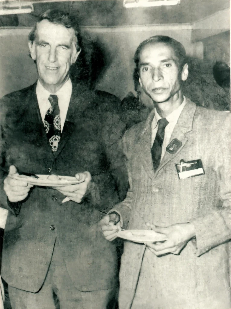 Late Mr C L Sah Thulgharia with Sir Edmund Hillary
