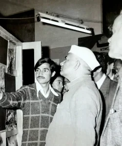 Hon_ble Shri ND Tewari. then finance minister of U.P during an exhibition at NTMC-min