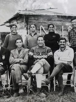 Mr C L Sah Thulgharia President NTMC and Col. J C Joshi General Secretary NTMC with eminent mountaineers of India at NIM